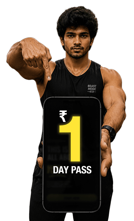 ₹1 one day pass on the Fit.Zone app